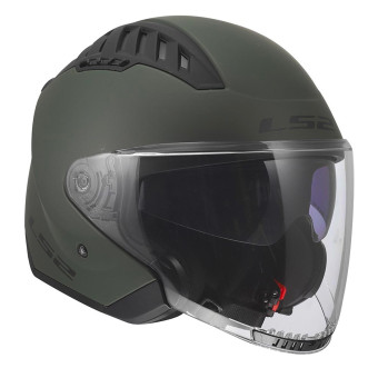 LS2 Copter II Solid Military Green OF600