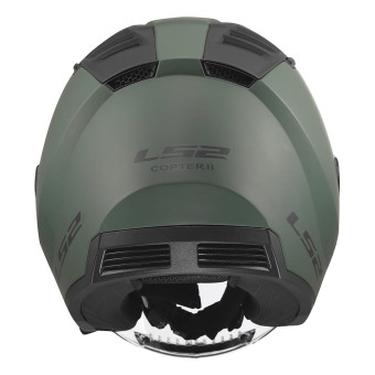 LS2 Copter II Solid Military Green OF600