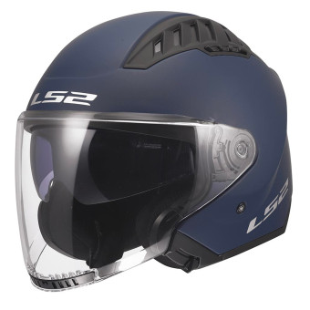 Open Face LS2 Copter II Solid Navy Blue OF600