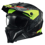 Casque Open Face LS2 Drifter Devor Matt Black H-V Yellow OF606