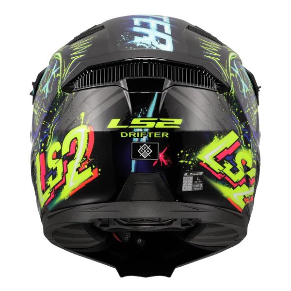 LS2 Drifter Rayz Black Blue OF603