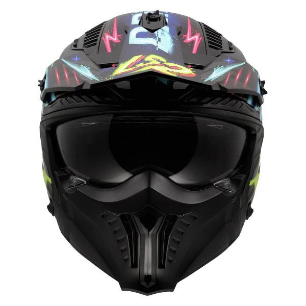 LS2 Drifter Rayz Black Blue OF603