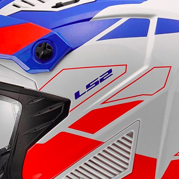 LS2 Drifter Trek White Blue Red OF606