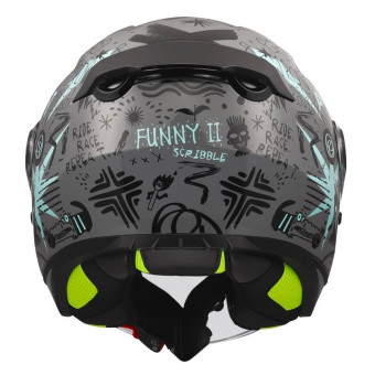 LS2 Funny II Scribble Grey Blue OF622