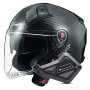 Casque Open Face LS2 Infinity II Gloss Carbon OF603 + Kit Bluetooth BT Mini