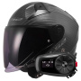 Casque Open Face LS2 Infinity II Matt Carbon OF603 + Kit Bluetooth 5S Solo