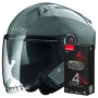 Casque Open Face LS2 Infinity II Nardo Grey OF603 + Kit Bluetooth 4X Cardo