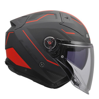 LS2 Infinity II Veyron Black Grey Red OF603