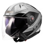 Casque Open Face LS2 Infinity II Veyron Grey White OF603