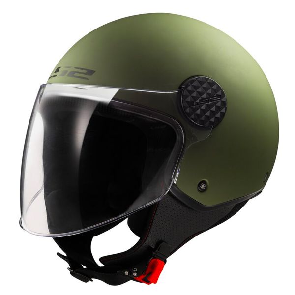 Open Face LS2 Sphere II Solid Matt Military Green OF558