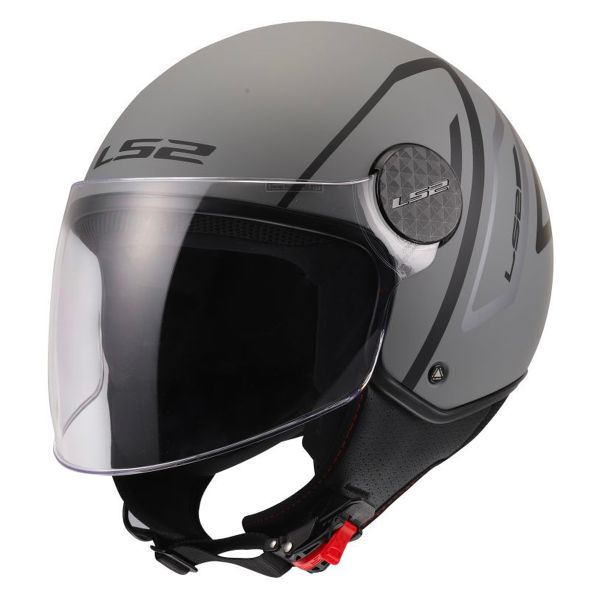 Open Face LS2 Sphere Lux II Minim Black Grey OF558
