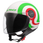 Casque Open Face LS2 Sphere Lux II Urby White Green Red OF558