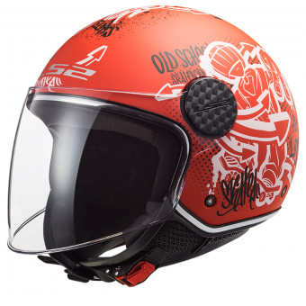 Open Face LS2 Sphere Lux Skater Matt Red OF558