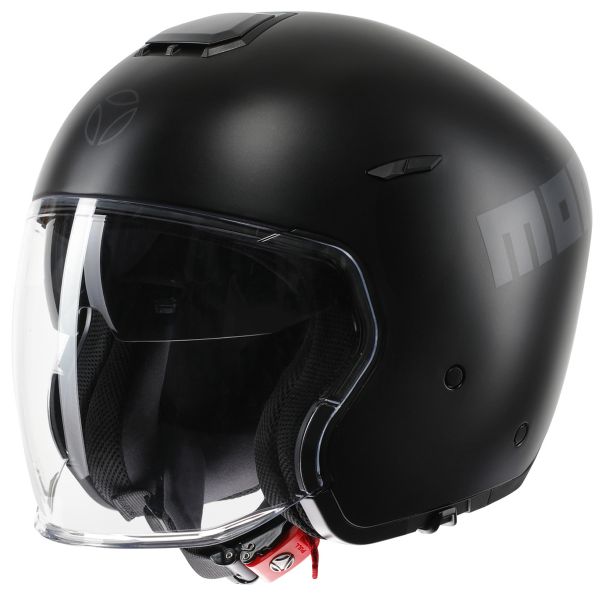Open Face Momo Design Aero Matt Black Dark Grey
