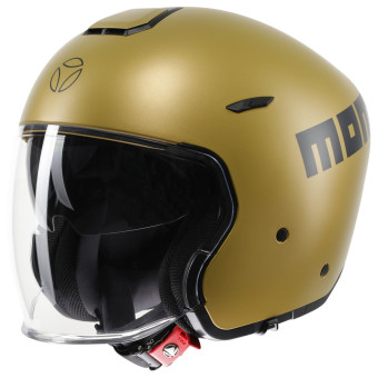 Open Face Momo Design Aero Matt Gold Dark Grey