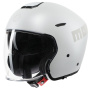 Casque Open Face Momo Design Aero Matt Pearl White Grey