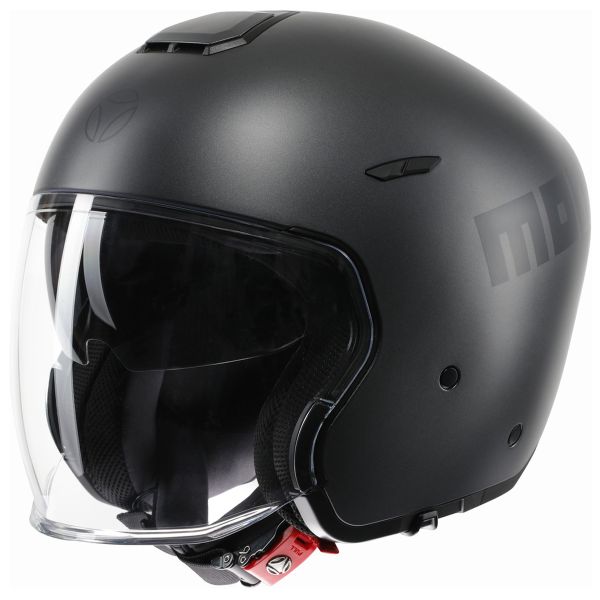 Open Face Momo Design Aero Matt Titanium Anthracite