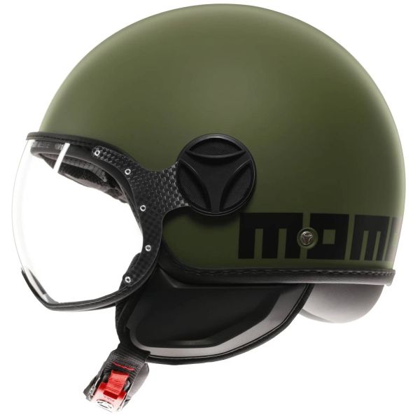 Open Face Momo Design FGTR Classic Matt Military Green Black Open Face Momo Design FGTR Classic Matt Military Green Black