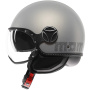 Casque Open Face Momo Design FGTR Evo Hip Matt Grey Cerulean Grey