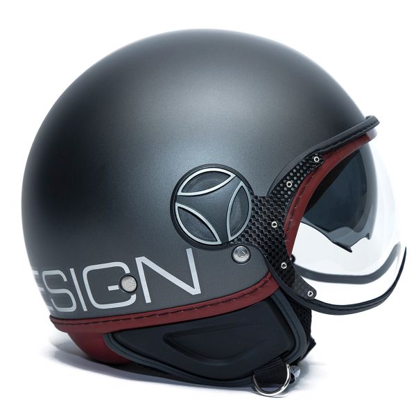 MOMO Helmet EVO GLOSSY BLACK/GREY MATT L 
