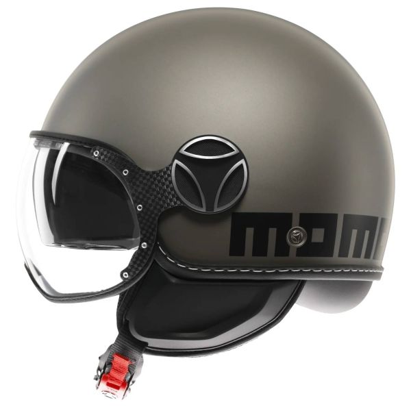 Open Face Momo Design FGTR Evo Matt Titanium Frost Black Open Face Momo Design FGTR Evo Matt Titanium Frost Black