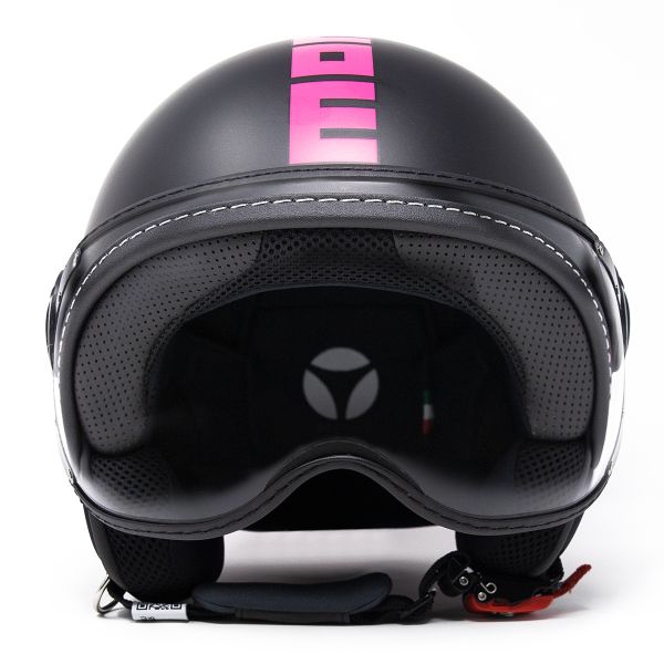 Open Face Momo Design FGTR Fluo Matt Black Fuchsia