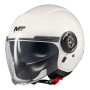 Casque Open Face MT Viale SV S Pure A0 Gloss