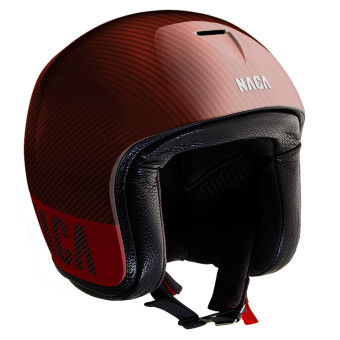Casque Open Face Naca Riviera Red Carbon Casque Open Face Naca Riviera Red Carbon