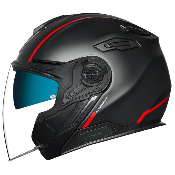 Open Face Nexx X.Viliby Signature Black Red Mat