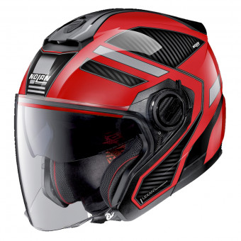 Casque Open Face Nolan N40 5 Beltway N-Com Corsa Red 22 Casque Open Face Nolan N40 5 Beltway N-Com Corsa Red 22