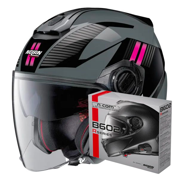 Open Face Nolan N40 5 Crosswalk N-Com 33 + Kit Bluetooth B602R