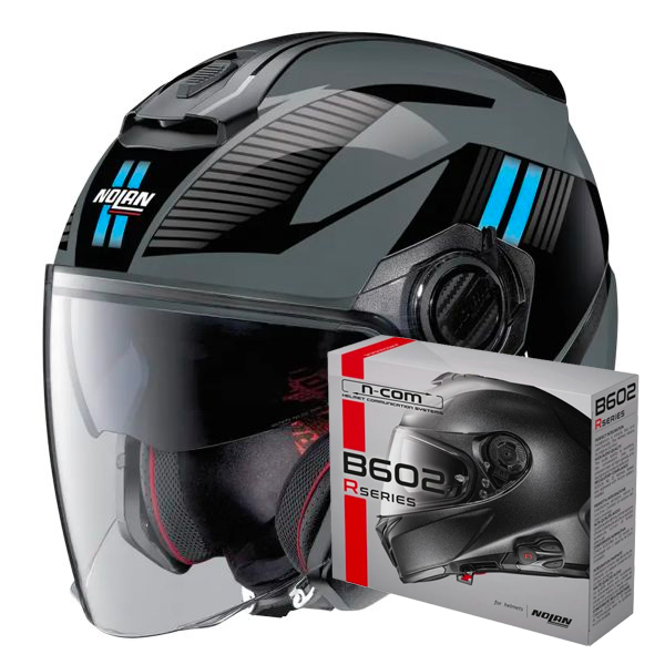 Open Face Nolan N40 5 Crosswalk N-Com 34 + Kit Bluetooth B602R