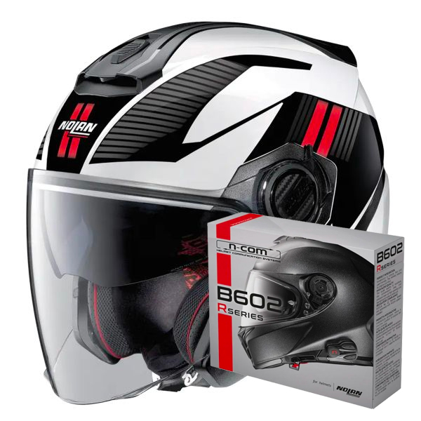 Open Face Nolan N40 5 Crosswalk N-Com 35 + Kit Bluetooth B602R