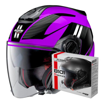 Open Face Nolan N40 5 Crosswalk N-Com 37 + Kit Bluetooth B101R