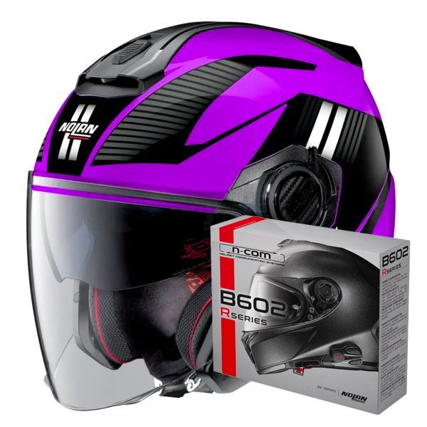 Open Face Nolan N40 5 Crosswalk N-Com 37 + Kit Bluetooth B602R