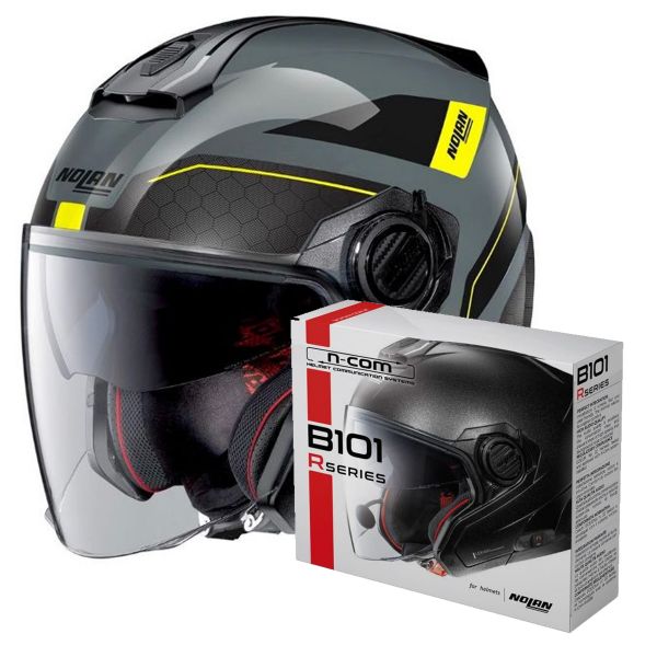 Open Face Nolan N40 5 Pivot N-Com 26 + Kit Bluetooth B101R