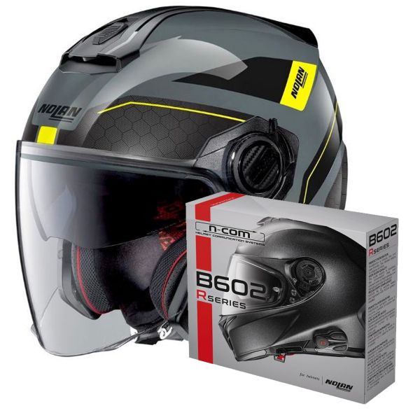 Open Face Nolan N40 5 Pivot N-Com 26 + Kit Bluetooth B602R