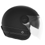 Casque Open Face NOX Heritage Matt Black Leather Black