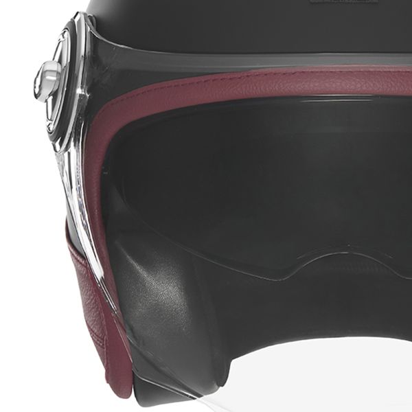 NOX Heritage Matt Black Leather Red