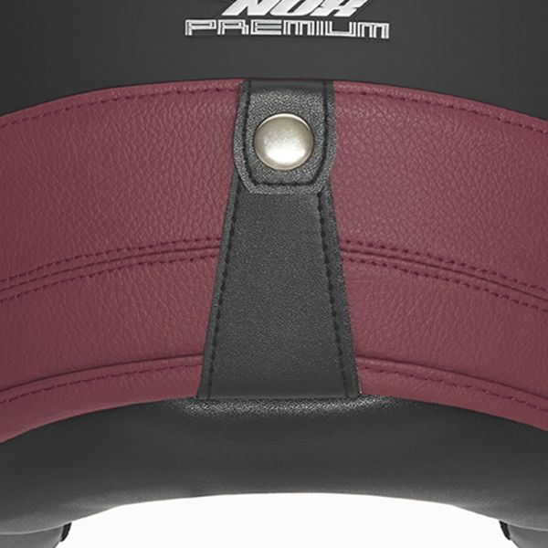 NOX Heritage Matt Black Leather Red