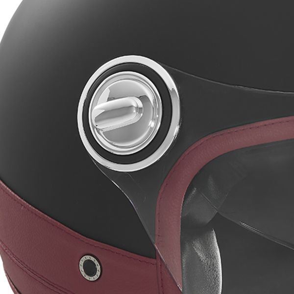 NOX Heritage Matt Black Leather Red