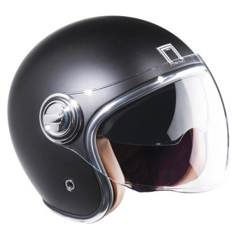 Casque Open Face NOX Heritage Matt Black Casque Open Face NOX Heritage Matt Black
