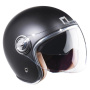 Casque Open Face NOX Heritage Matt Black