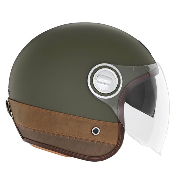 Open Face NOX Heritage Matt Kaki Leather Brown Open Face NOX Heritage Matt Kaki Leather Brown
