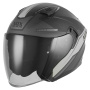 Casque Open Face NOX N130 Ekto Mat Black Silver