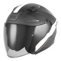 Casque Open Face NOX N130 Ekto Mat Black White