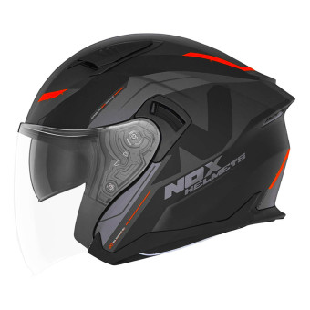 NOX N130 Klint Matt Black Orange + Kit Bluetooth 5S Solo