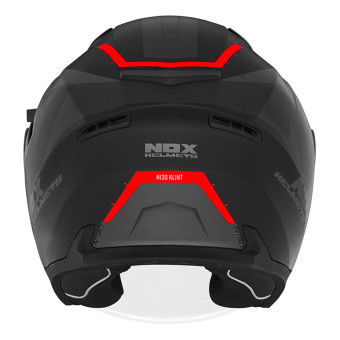 NOX N130 Klint Matt Black Red + Kit bluetooth 5R Lite Solo