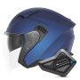 Casque Open Face NOX N130 Matt Blue + Kit Bluetooth BT Mini