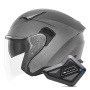 Casque Open Face NOX N130 Matt Titanium + Kit Bluetooth BT Mini